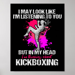 Póster Entrenamiento de kickboxing auditivo de kickboxing