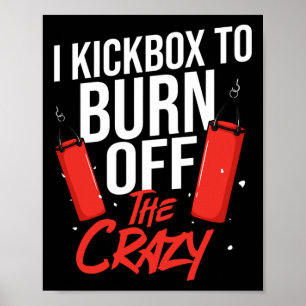 Póster Entrenamiento de Kickboxing Cardio Kickboxer Princ