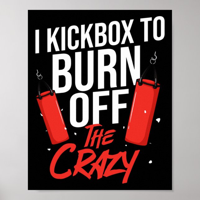 Póster Entrenamiento de Kickboxing Cardio Kickboxer Princ (Frente)