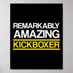 Póster Entrenamiento de kickboxing increíble