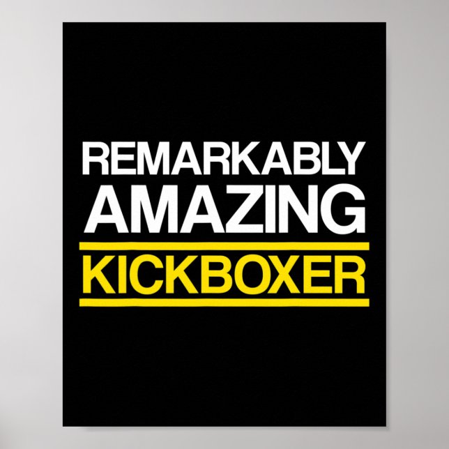 Póster Entrenamiento de kickboxing increíble  (Frente)