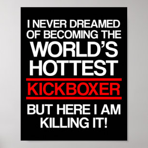 Póster Entrenamiento de kickboxing soñado