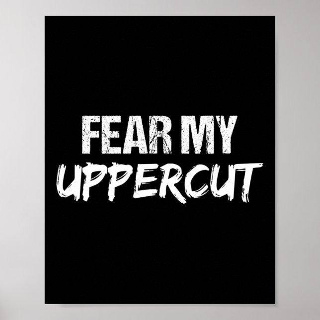 Póster Entrenamiento de Kickboxing Teme Mi Uppercut  (Frente)