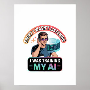 Póster Entrenamiento de mi divertida cita de inteligencia