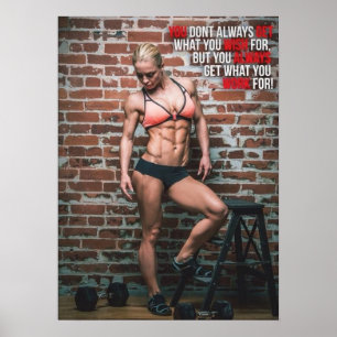 Póster Entrenamiento de motivación