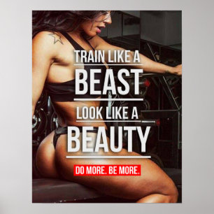 Póster Entrenamiento de motivación
