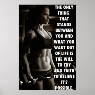 Póster Entrenamiento de motivación