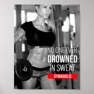 Póster Entrenamiento de motivación