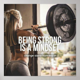 Póster Entrenamiento de motivación