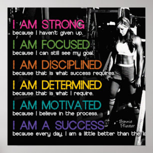Póster Entrenamiento de motivación