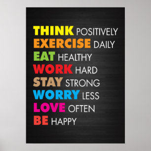 Póster Entrenamiento de motivación