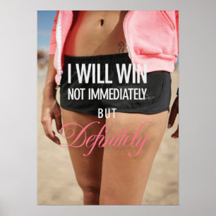 Póster Entrenamiento de motivación