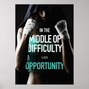 Póster Entrenamiento de motivación