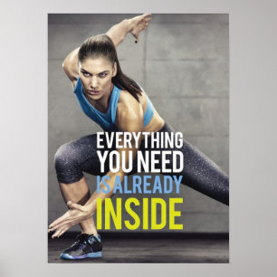 Póster Entrenamiento de motivación