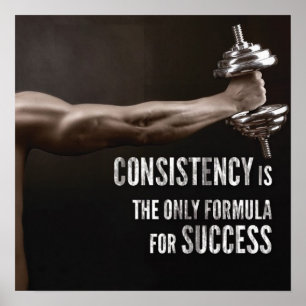 Póster Entrenamiento de motivación