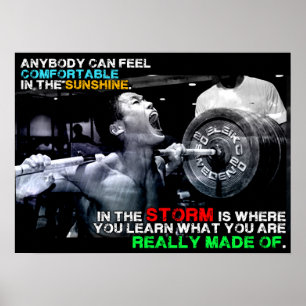 Póster Entrenamiento de motivación