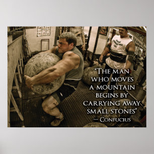 Póster Entrenamiento de motivación
