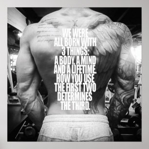 Póster Entrenamiento de motivación