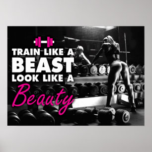 Póster Entrenamiento de motivación