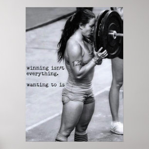Póster Entrenamiento de motivación