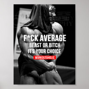 Póster Entrenamiento de motivación