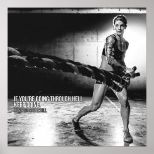 Póster Entrenamiento de motivación