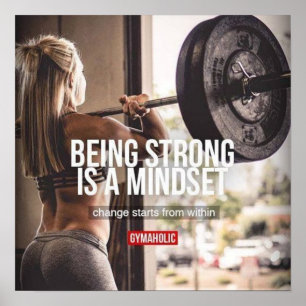 Póster Entrenamiento de motivación