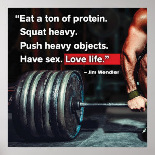 Póster Entrenamiento de motivación