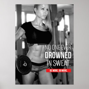 Póster Entrenamiento de motivación