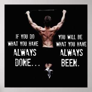 Póster Entrenamiento de motivación