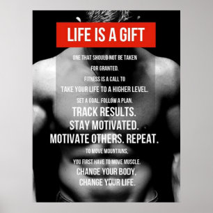 Póster Entrenamiento de motivación