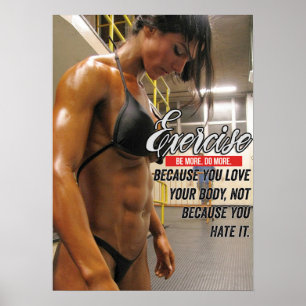 Póster Entrenamiento de motivación
