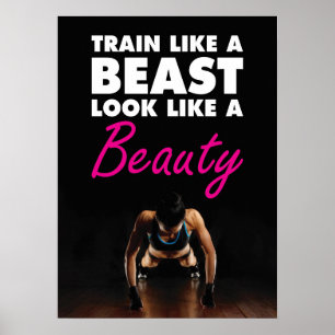 Póster Entrenamiento de motivación