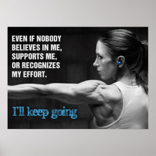 Póster Entrenamiento de motivación