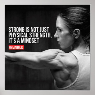 Póster Entrenamiento de motivación