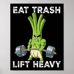Póster Entrenamiento De Peso De Gimnasio De Cebolla Coma