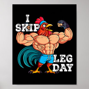 Póster Entrenamiento De Peso Gimnasio I Salto Día 5 De Le