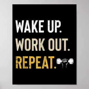 Póster Entrenamiento Despierta Inspirador Y Motivacional