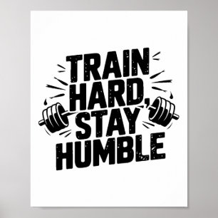 Póster Entrenamiento Divertido Gimnasio Fitness Culturism