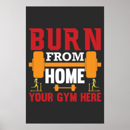 Póster Entrenamiento Motivacional en Casa