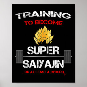 Póster Entrenamiento Para Convertirse En Un Super Saiyaji