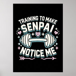 Póster Entrenamiento Para Hacer Que Senpai Me Notara, Div