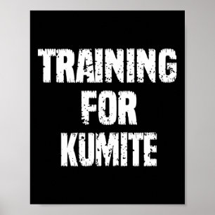 Póster Entrenamiento Para Humor De Kumite Karate Sarcásti