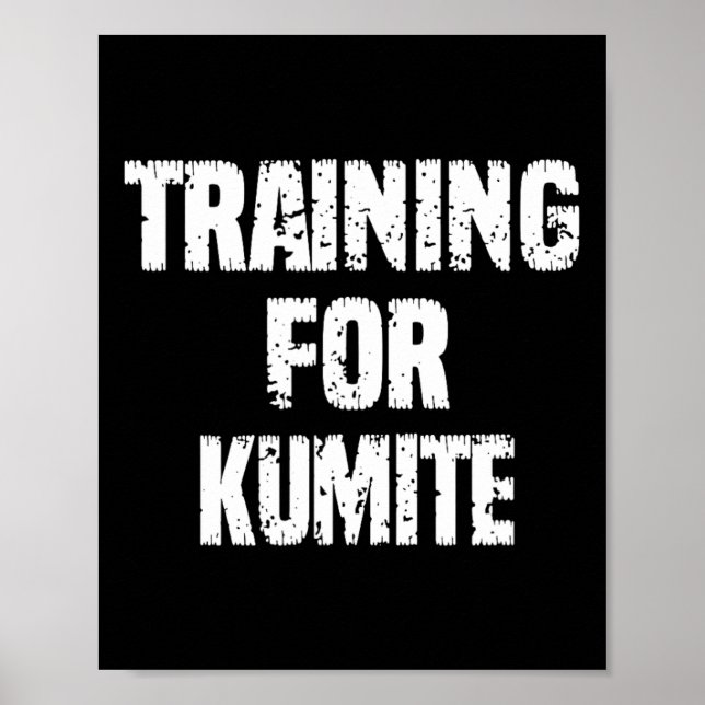 Póster Entrenamiento Para Humor De Kumite Karate Sarcásti (Frente)