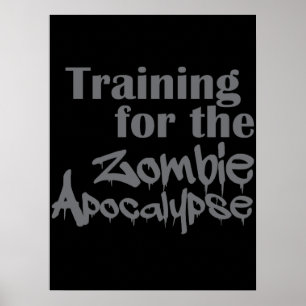 Póster Entrenamiento Para La Graciosidad Del Apocalipsis