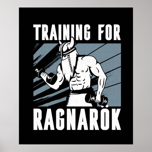 Póster Entrenamiento Viking Para Ragnarok (Frente)