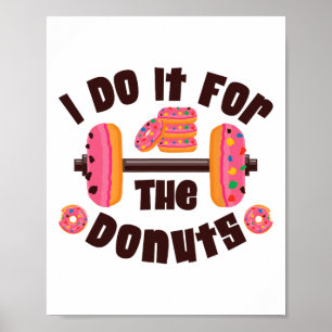 Póster Entreno por las Donas Ejercicio Pesas Fitness