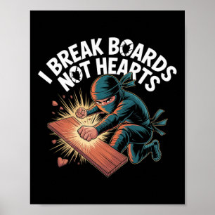 Póster Entreno Rompiendo Tablas No Corazones Taekwo