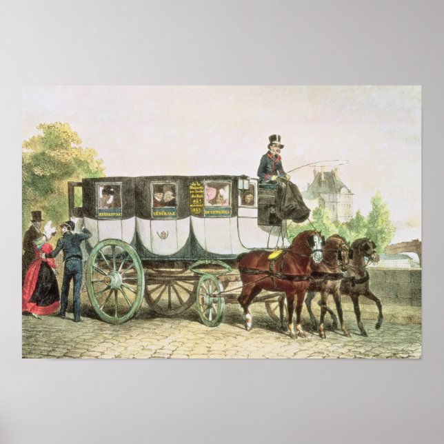 Póster Entreprise Generale des Omnibus', (Frente)