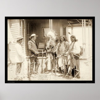 Póster Entrevista a tres indios chinos SD 1887